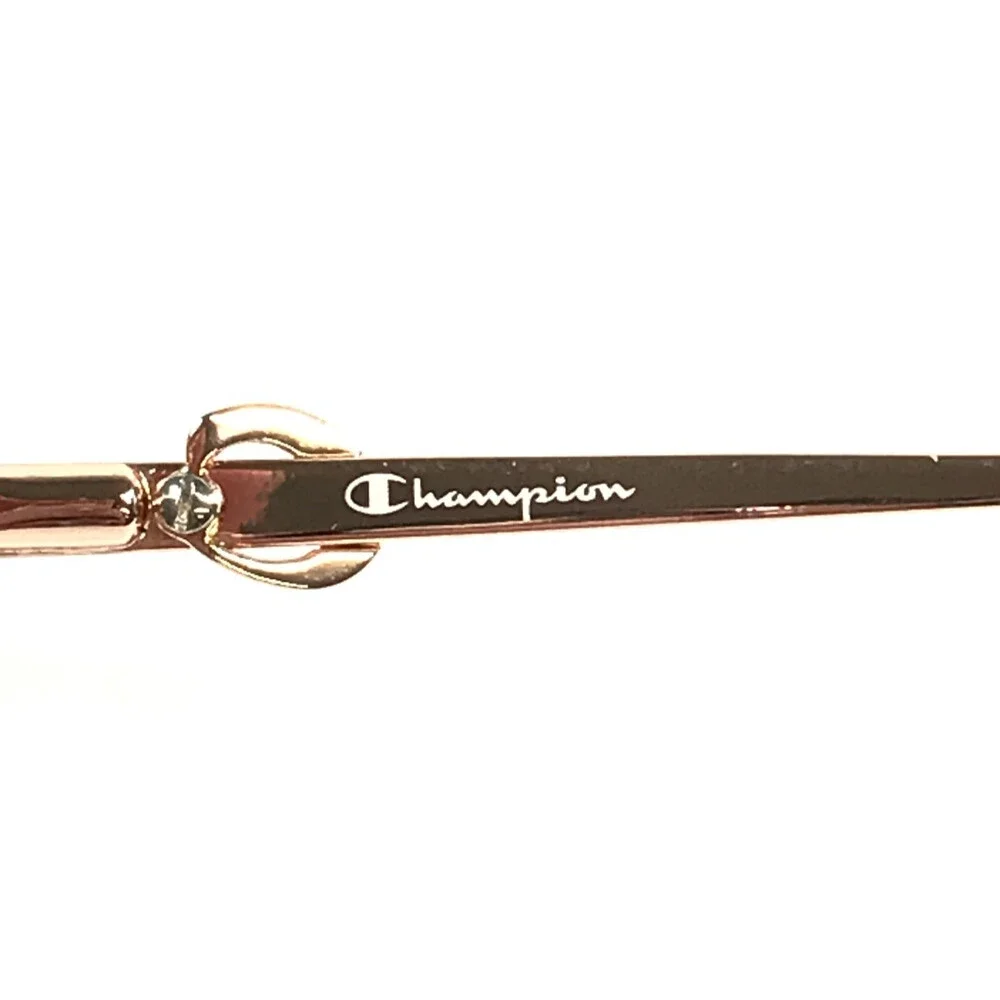 Champion Eyeglasses Frames REAL C02 Blue Rose Gold Round Wire Rim 54-18-135